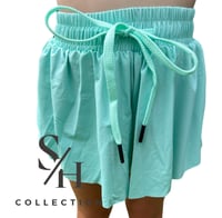 Image 3 of Lacey Butterfly Shorts - Light Green