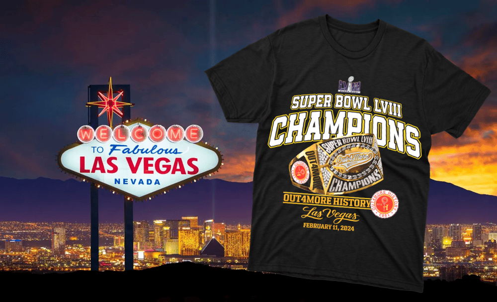 Image of Out4More History SuperBowl LV111 T-Shirt