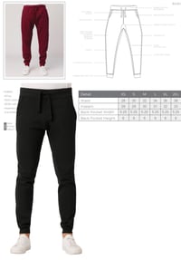 Image 5 of Blk And Red football Joggers 