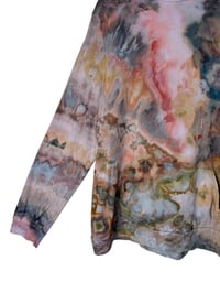 Image 3 of ♻️ UPCYCLED XL Lightweight Hoodie Tee in Mojave Ice Dye