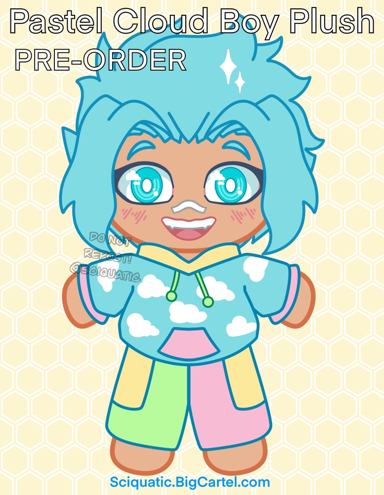 Image of Pastel Cloud Boy Plush PRE ORDER READ DESCRIPTION