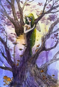 Image 2 of Coillín - the forest witch- inktober 10