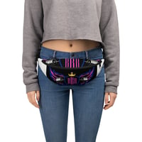 BOSSFITTED Black Neon Pink and Blue Fanny Pack