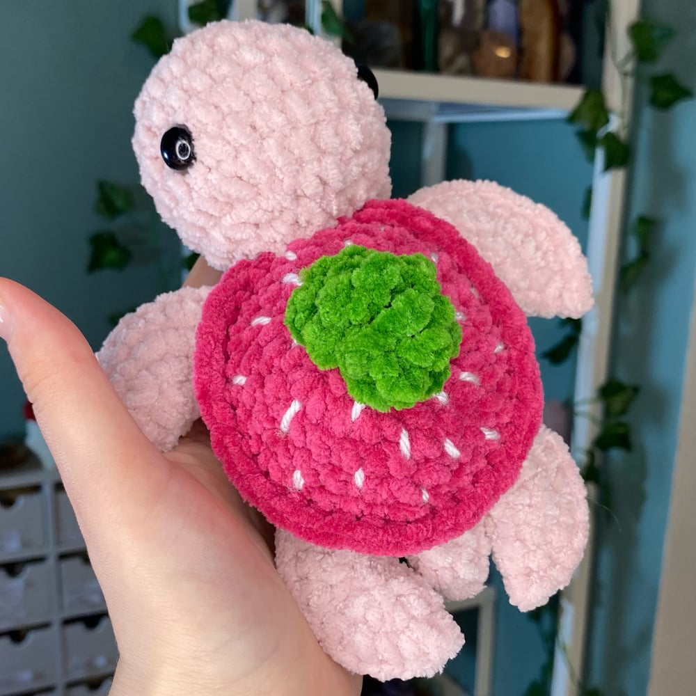 Image of Crochet Fruit Turtle (6 options)