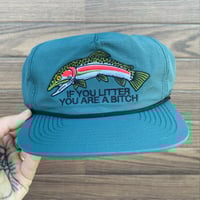 Image 2 of If You Litter Steel Blue Unstructured Five Panel Hat