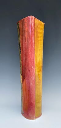 Image 3 of "Daffodil”" lustre flambé vase