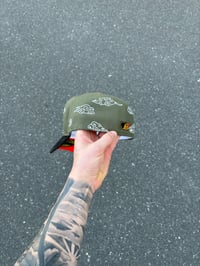 Image 4 of ORANGE BRIM CHINA SKY MIAMI MARLINS CUSTOM FITTED CAP