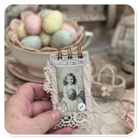 Image 4 of A Petite snippet sample french lace book in a tiny tin.