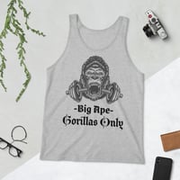Image 2 of BOSSFITTED Gorillas Only Unisex Tank Top