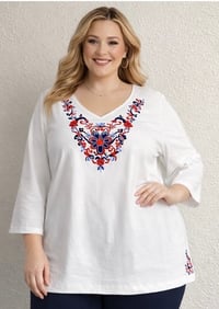 Image 8 of New XL Susan Graver Top #760*12