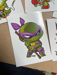 Image 3 of NEW TMNT CHIBI STICKER SET