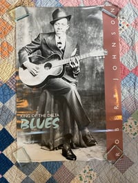 Robert Johnson poster, DEADSTOCK 80s/90s, KING OF THE BLUES