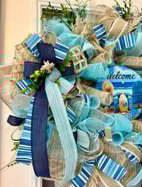 Image 3 of Beachy Welcome Wreath
