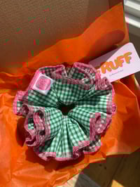 Image 3 of Green with pink trim Fruffle