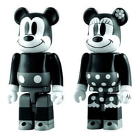 Image 1 of Mickey Mouse and Minnie Mouse Bearbrick 2-Pack