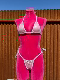 Image 1 of Scrunch Micro Bubblegum/Silver SET