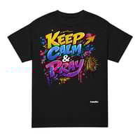 Image 1 of Trubledera Keep Calm & Pray DryBlend® T-Shirt