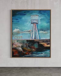 Image 12 of Painting / maleri / "Charlottenlund – Malerdrømme og tankestreger – Bellevue" / 120x150 cm