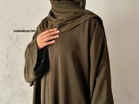 Image 2 of Khaki green Khadija Abaya  