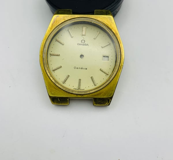 Image of Vintage gold plated Omega geneve gents watch Case/Dial,used, ref#(om-13)