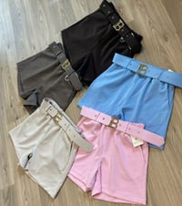 Gold B detail tailored shorts - 5 colours 