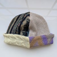 Image 4 of Upcycled Reversible Beanie Cotton Blend -43