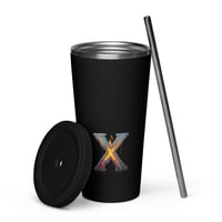 Image 1 of Insulated tumbler with a straw