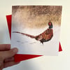 Set of 'Winter Birds' Luxury Greetings Cards