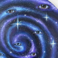 Image 2 of “look into the vortex” acrylic on circle canvas