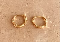 Image 2 of Isabelle Gold Twist Hoop