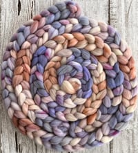 Image 2 of Pale Blossoms, on Spin-Skinny: 100% USA SW Merino Recycled Mill Ends