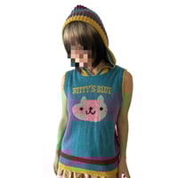 Image 3 of Betty's Blue hooded vest