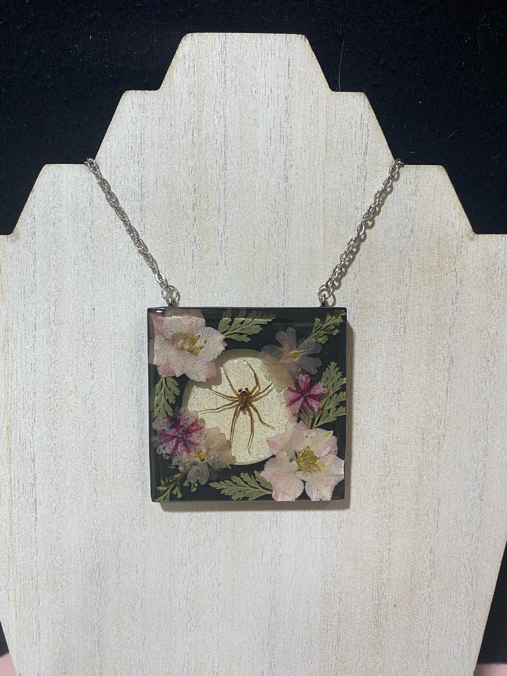 Floral Spider Pendant 