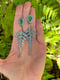 Image of Large Fern Serpentine Dangle Earrings