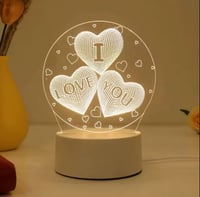 Romantic Love 3D Acrylic Led Lamp