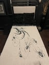 Seven Silver Spiders Woven Cotton Blanket