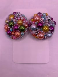Image 3 of Bubble Button Earrings 