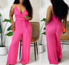 Pink Babydoll Jumpsuit (GREAT STRETCH Some Ladies Sized Down) SMALL & LARGE 