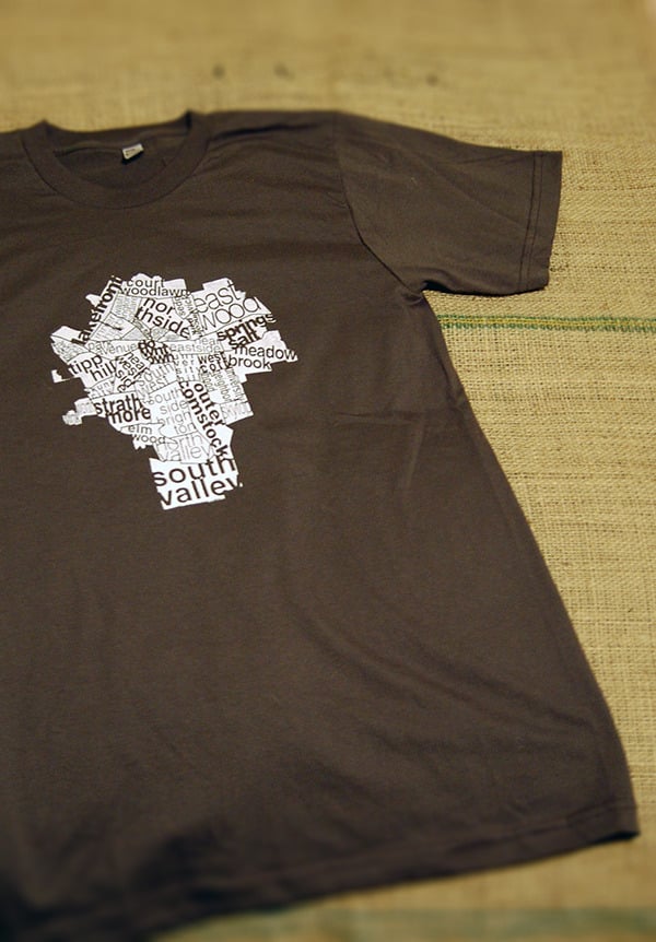 Image of city map T-shirt