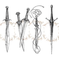 Image 1 of LOTR Weapon Selection 2 - Frodo, Sam, Mary&Pippin, Ringwraith 