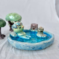 Image 3 of Kappa and Frog in Backflow Incense Onsen