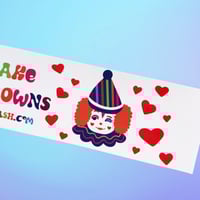 Image 3 of I Brake For Clowns Bumper Sticker