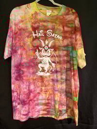 Image 1 of XL Hail Satan Tie Dye Shirt 3