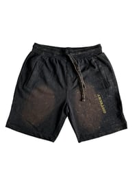 Image 7 of Variation Black Acid Wash Shorts 