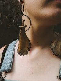 Image 2 of pierced scapula hangers (can be earrings for non-sensitive ears)