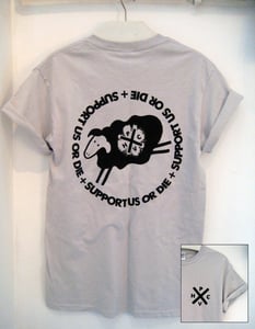 Image of Punk V Hardcore T Shirt - pale grey