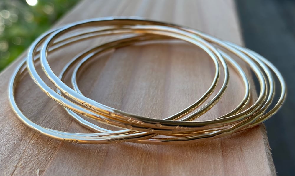 Image of Slim 14k Gold Filled Bangle