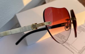 Image of AUTHENTIC CARTIER CT0286O 003 - [MIXED HORN] CUSTOM LENS 008