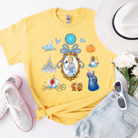 Image 1 of Cinderella Mirror Coquette Bow Tee