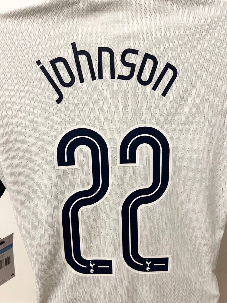 Image of Tottenham Hotspur “JOHNSON 22” Vaporknit 2024/25 Home Europa Final Shirt (M)
